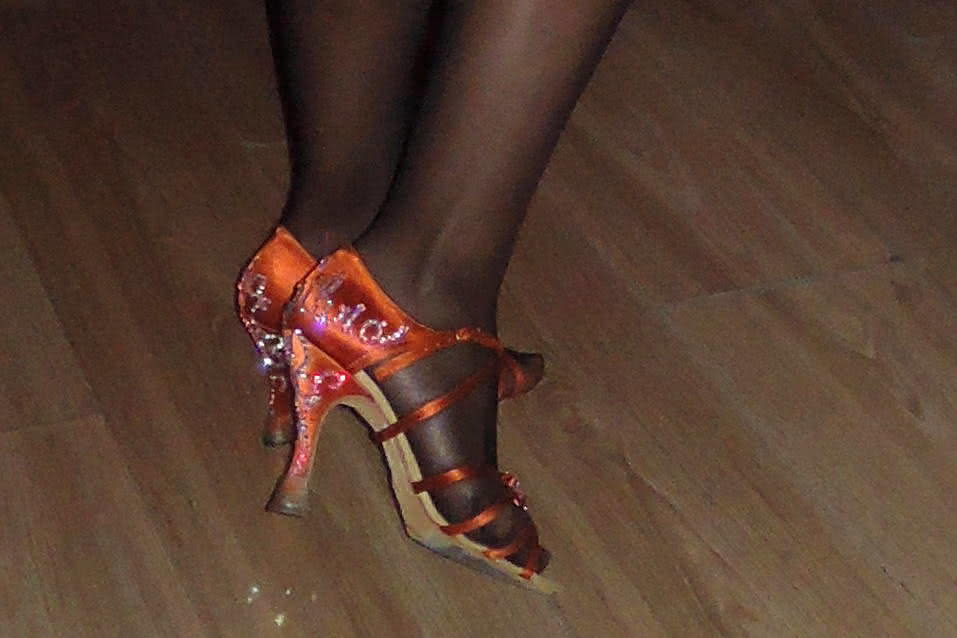 Tanzschuhe mit 7cm Absatz, ideal für Salsa